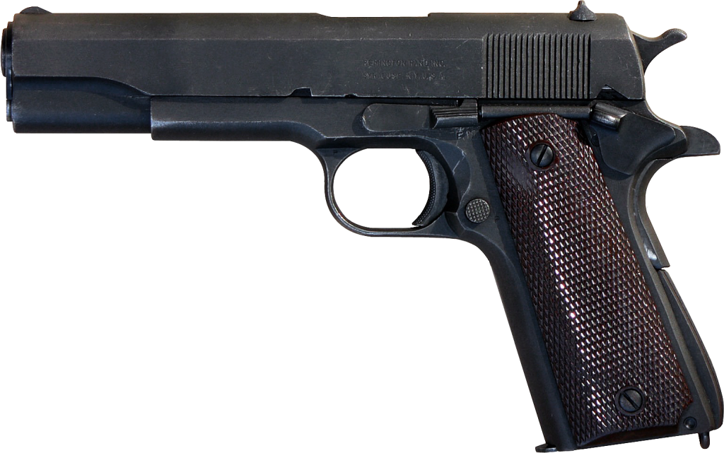 Пистолет Кольт M1911A1 с глушителем