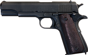 Пистолет Кольт M1911A1 с глушителем